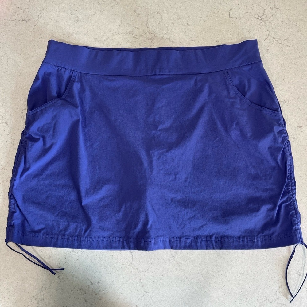Columbia Womens XXL Blue Skort Walking Tennis Golf Pickleball Side Pockets
